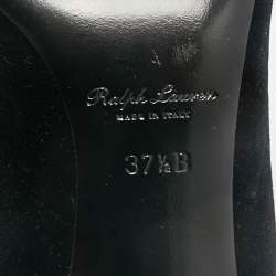 Ralph Lauren Black Velvet Pointed Toe Pumps Size 37.5