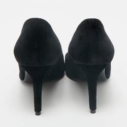 Ralph Lauren Black Velvet Pointed Toe Pumps Size 37.5