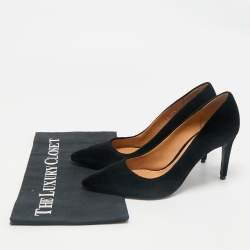 Ralph Lauren Black Velvet Pointed Toe Pumps Size 37.5