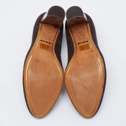 Pre Owned Ralph Lauren Dark Brown Suede Pumps Size 35.5