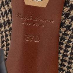 مملوكة مسبقًا Ralph Lauren Multicolor Woven Wool Celia Glen Pointed Toe Pumps Size 37