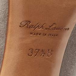 Pre Owned Ralph Lauren Grey Suede Knee Length Boots Size 37.5