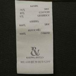 مملوكة مسبقًا Ralph & Russo Metallic Coated Silk Pencil Skirt M