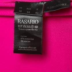 Rasario Pink Crepe Cowl Neck Strappy Maxi Dress S
