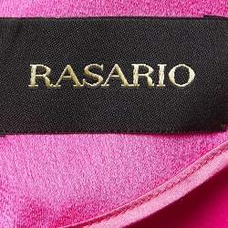 Rasario Pink Crepe Cowl Neck Strappy Maxi Dress S