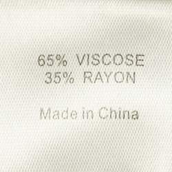 مملوكة مسبقًا Rat & Bao Green Tropical Pattern Satin Mini Dress M