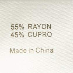 Pre Owned Rat & Boa Steel Blue Silk Blend Cowl Neck Tie Detail Maxi Dress XS