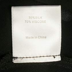 Pre Owned Rat & Boa Black /White Polka Dot Print Crepe Blend Camille Maxi Dress XS