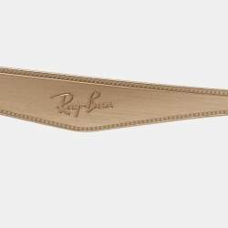 Ray-Ban Metallic Pink Blazed Clubmaster Aviator Sunglasses