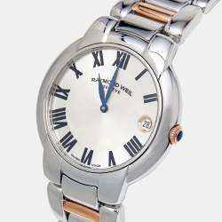 Raymond Weil Silver Dial Two-Tone Stainless Steel Jasmine 5235-S5-01659 Women's Wristwatch 35 mm