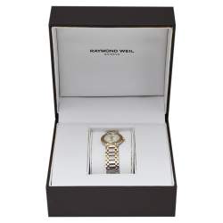 مملوكة مسبقًا ساعة يد نسائية ريموند ويل ستانلس ستيل ألماس أثيللو 2320-STG-00985 بيضاء 25 مم