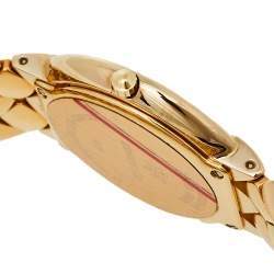 Pre Owned Raymond Weil Champagne 18K Gold Electroplated Gloria Quartz Women's Wristwatch 32MM