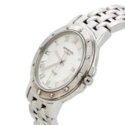 مملوكة مسبقًا Raymond Weil Silver Stainless Steel Tango 5560 Men's Wristwatch 36 mm