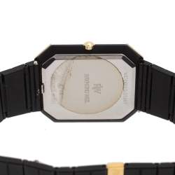 مملوكة مسبقًا Raymond Weil Black Two Tone Stainless Steel 4734 Women's Wristwatch 28 mm