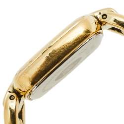 Pre Owned Raymond Weil Champagne Yellow Gold Plated Stainless Steel 5877/1 Women's Wristwatch 20 mm