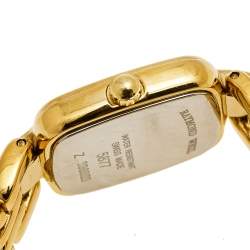 Pre Owned Raymond Weil Champagne Gold Plated Stainless Steel 5877 Women's Wristwatch 20 mm