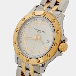 Raymond Weil White Two Tone Stainless Tango 5399 Women's Wristwatch 28 mm