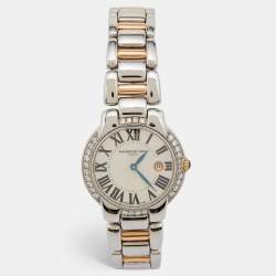 Raymond Weil Silver Two-Tone Stainless Steel Diamond Jasmine 5229-S5S-00659 Women's Wristwatch 29 mm
