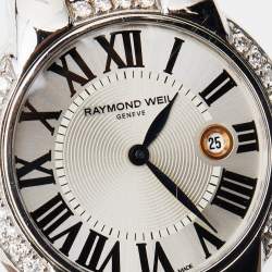 Raymond Weil Silver Two-Tone Stainless Steel Diamond Jasmine 5229-S5S-00659 Women's Wristwatch 29 mm