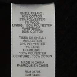 مملوكة مسبقًا تنورة ريبيكا تايلور مكشكشة تويد أسود بشراشيب مقاس متوسط - ميديوم