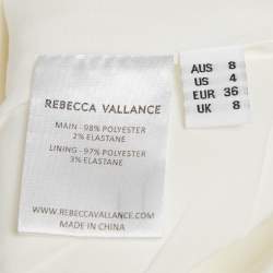 Pre Owned Rebecca Vallance Textured Crepe One-Shoulder Midi Dress S