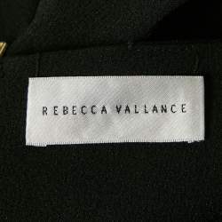 مملوكة مسبقًا فستان ريبيكا فالانس كريب أسود بقصة ميدي إيمان مقاس صغير