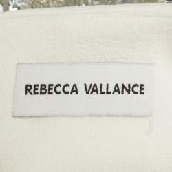 Pre Owned فستان ريبيكا فا لانس أبيض مزخرف لوسيلا زفاف مقاس صغير