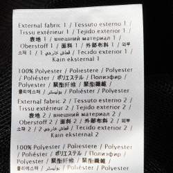 Pre Owned RED Valentino Black Pointelle Tulle & Taffeta Ruffled Top XS