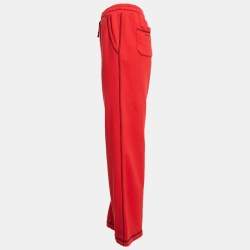 Pre Owned RED Valentino Red Cotton Flared Track Pants XL