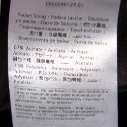 Pre Owned RED Valentino Black Canvas Flared Leg Cropped Pants L