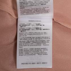 Pre Owned RED Valentino Light Pink Polka-Dot Pleated Tulle Midi Skirt M