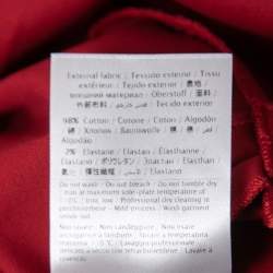 Pre Owned RED Valentino Red Cotton Sleeveless Flared Mini Dress L