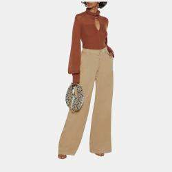 Red Valentino Cotton Wide Leg Pants 42
