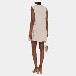 Pre Owned Redvalentino Acetate Mini Dress 42