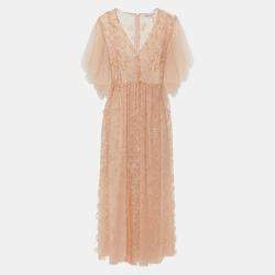 Pre Owned Redvalentino Polyamid Knee Length Dress 44