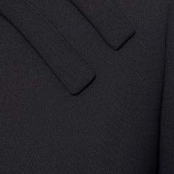 Red Valentino Black Crepe Bow Detail Jacket L (IT 44) 