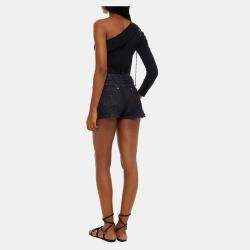 Pre Owned Redvalentino Cotton One Shoulder Top M