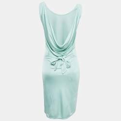 Pre Owned RED Valentino Green Jersey Sleeveless Short Dress S