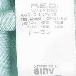 Pre Owned RED Valentino Green Jersey Sleeveless Short Dress S