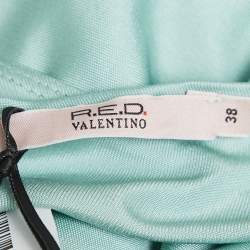 Pre Owned RED Valentino Green Jersey Sleeveless Short Dress S