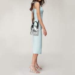 Pre Owned RED Valentino Transparent/Black PVC and Leather Joy2go Tote