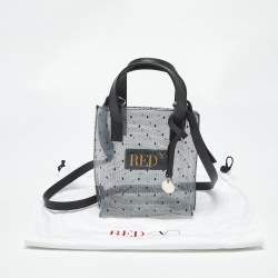 Pre Owned RED Valentino Transparent/Black PVC and Leather Joy2go Tote