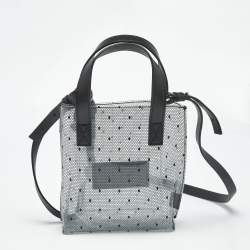 Pre Owned RED Valentino Transparent/Black PVC and Leather Joy2go Tote