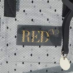 Pre Owned RED Valentino Transparent/Black PVC and Leather Joy2go Tote