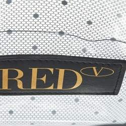 Pre Owned RED Valentino Transparent/Black PVC and Leather Joy2go Tote