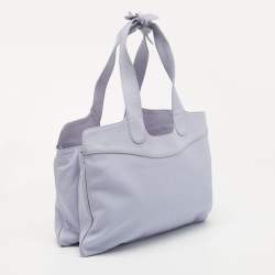 RED Valentino Lilac Leather Double Handle Bow Tote