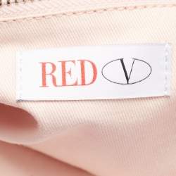 RED Valentino Lilac Leather Double Handle Bow Tote