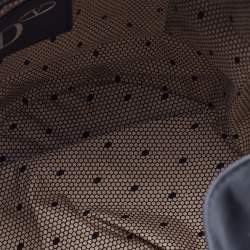 RED Valentino Black Leather Studded Drawstring Bucket Bag