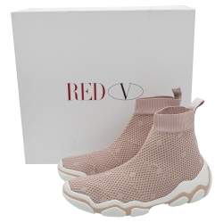 RED Valentino Foschia Stretch Fabric Glam Run High-Top Sneakers Size 36