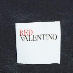 Pre Owned RED Valentino Blue Cotton Pleated Mini Dress S